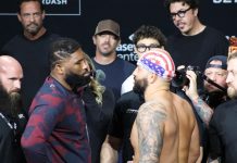 Curtis Blaydes vs. Josh Hokit, UFC 327 Ceremonial Weigh-Ins