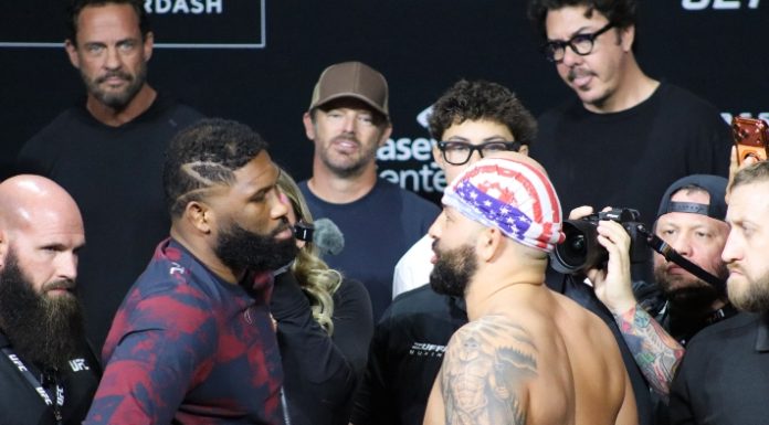 Curtis Blaydes vs. Josh Hokit, UFC 327 Ceremonial Weigh-Ins