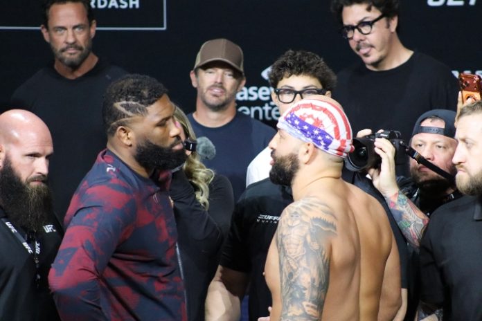 Curtis Blaydes vs. Josh Hokit, UFC 327 Ceremonial Weigh-Ins