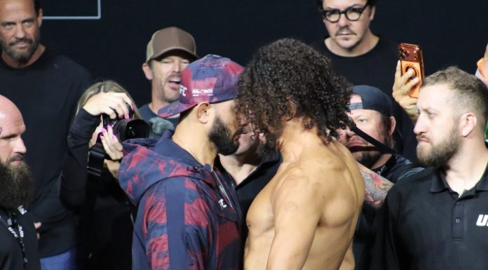 Dominick Reyes vs. Johnny Walker, UFC 327 Ceremonial Weigh-Ins