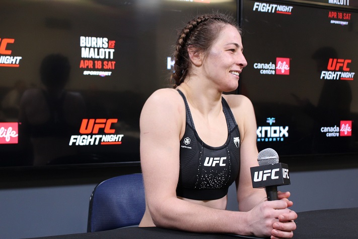 Jasmine Jasudavicius Says No. 1 Priority at UFC Winnipeg Was Winning