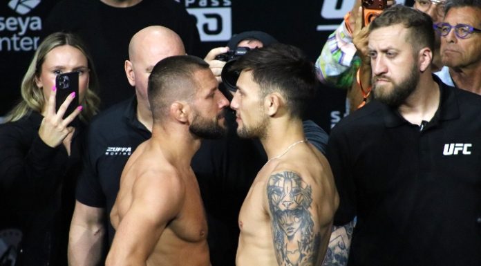 Mateusz Gamrot vs. Esteban Ribovics, UFC 327 Ceremonial Weigh-Ins