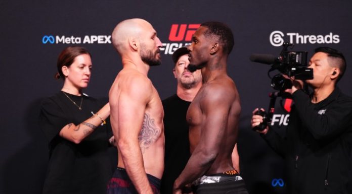 UFC Vegas 115: Darrius Flowers Slam Hurts Lando Vannata, Finish Comes Via TKO Lando Vannata and Darrius Flowers, UFC Vegas 115