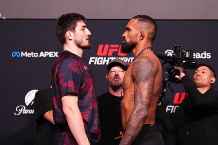 UFC Fight Night: Moicano v Duncan - Weigh-in Abdul Rakhman Yakhyaev and Brendson Ribeiro, UFC Vegas 115