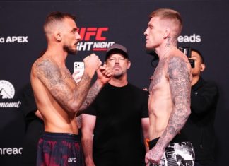 UFC Vegas 115: Renato Moicano Subs Chris Duncan, Gives Fiery Post-Fight Speech Renato Moicano and Chris Duncan, UFC Vegas 115