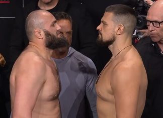 Shamil Gaziev and Brando Pericic, UFC Perth