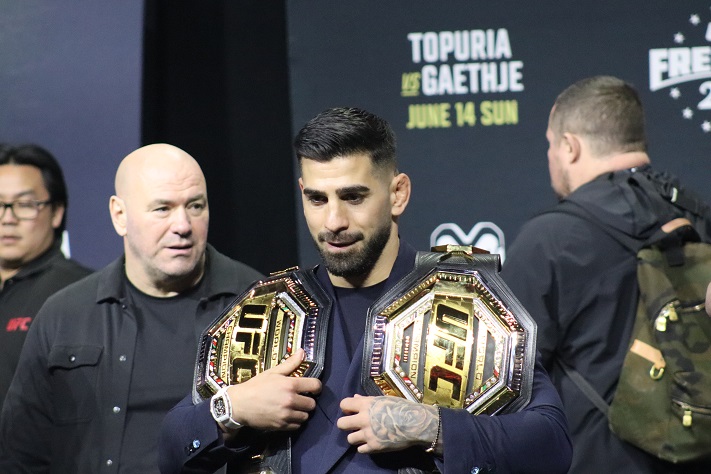 Hokit Hauled Out of UFC Freedom 250 Presser Following Topuria Spat, Bigger Bonuses Announced