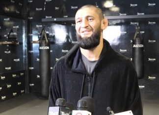 Khamzat Chimaev ahead of UFC 328