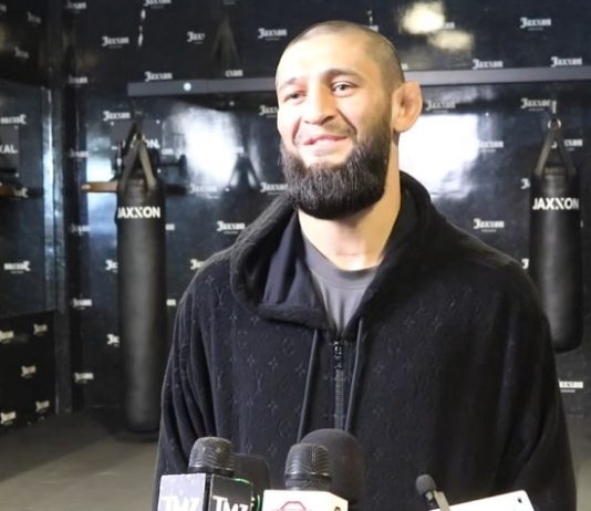 Khamzat Chimaev ahead of UFC 328