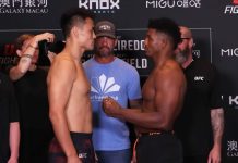 Zhang Mingyang, Alonzo Menifield, UFC Macau