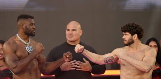 Francis Ngannou and Philipe Lins, MVP MMA 1