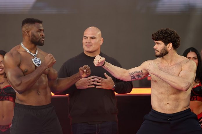 Netflix's Ronda Rousey vs. Gina Carano - Weigh-In Francis Ngannou and Philipe Lins, MVP MMA 1