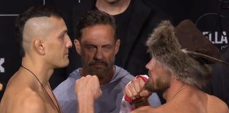 Cam Rowston and Robert Bryczek, UFC Perth