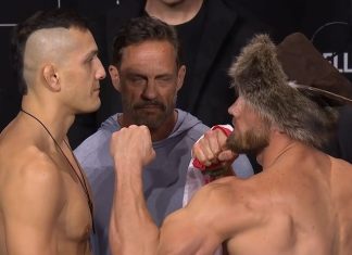 Cam Rowston and Robert Bryczek, UFC Perth