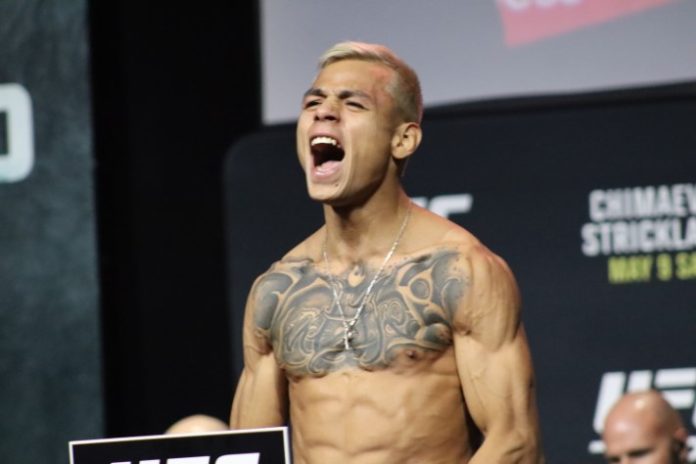 UFC 328 ceremonial weigh-in 01 Jose Ochoa UFC