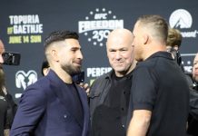 Ilia Topuria and Justin Gaethje, UFC Freedom 250