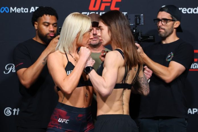 UFC Fight Night: Allen v Costa Weigh-in Shauna Bannon and Nicolle Caliari, UFC Vegas 117