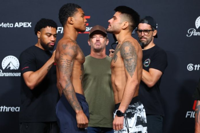 UFC Fight Night: Allen v Costa Weigh-in Malcolm Wellmaker and Juan Diaz, UFC Vegas 117