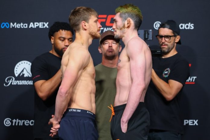 UFC Fight Night: Allen v Costa Weigh-in Arnold Allen and Melquizael Costa, UFC Vegas 117