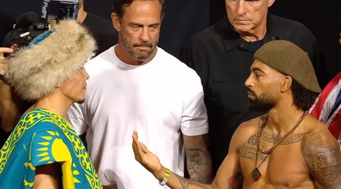 Asu Almabayev and Charles Johnson, UFC Baku