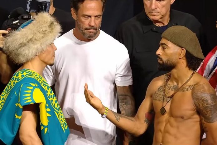Asu Almabayev and Charles Johnson, UFC Baku
