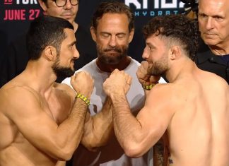 Farman Hasanov and Eric Nolan, UFC Baku