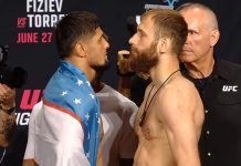 Nursulton Ruziboev and Andrey Pulyaev, UFC Baku