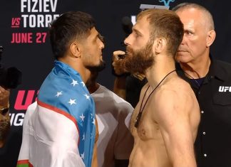Nursulton Ruziboev and Andrey Pulyaev, UFC Baku