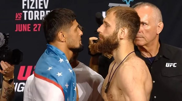 Nursulton Ruziboev and Andrey Pulyaev, UFC Baku