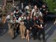 Sean Strickland being escorted from the Ellipse