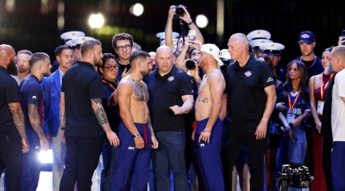 Ilia Topuria and Justin Gaethje, UFC Freedom 250 at the White House