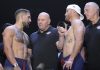 Ilia Topuria and Justin Gaethje, UFC Freedom 250 ceremonial weigh-in