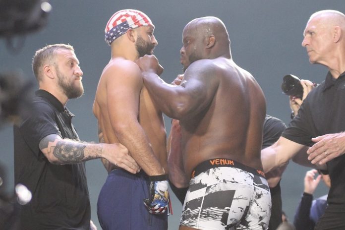 UFC Freedom 250 ceremonial weigh-in 15 Josh Hokit and Derrick Lewis, UFC Freedom 250