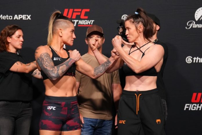UFC Fight Night: Muhammad v Bonfim Weigh-in Priscila Cachoeira vs. Chelsea Chandler, UFC Vegas 118