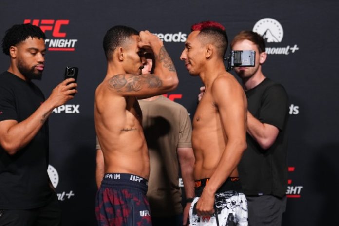 UFC Fight Night: Kape vs Horiguchi Weigh-in Andre Lima and Kevin Borjas, UFC Vegas 119