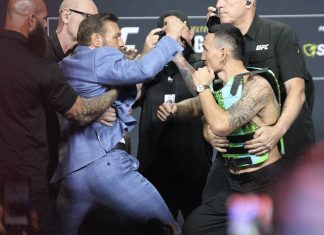 Conor McGregor and Max Holloway, UFC 329