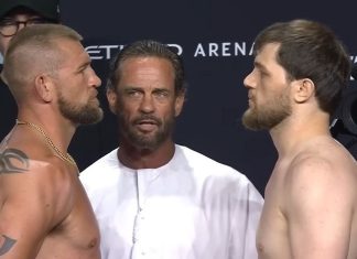 Dustin Jacoby and Muhammad Saidov, UFC Abu Dhabi