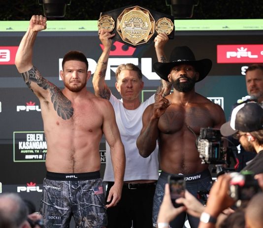 PFL Austin: Eblen vs. Kasanganay 2 Full Results Johnny Eblen and Impa Kasanganay, PFL Austin