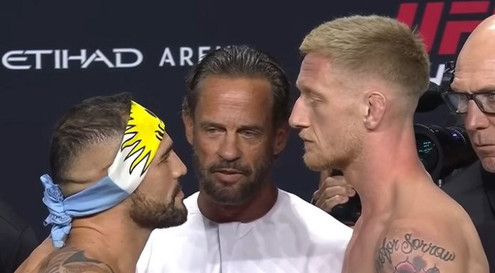 Santiago Ponzinibbio and Sam Patterson, UFC Abu Dhabi