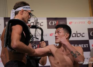 Danny Sabatello and Jinnosuke Kashimura, RIZIN Landmark 15