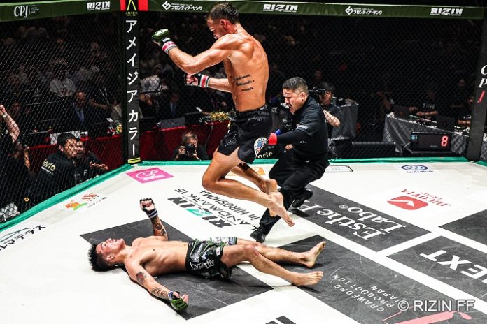 RSabatelloKasimura Danny Sabatello and Jinnosuke Kashimura, RIZIN Landmark 15