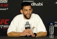 Steve Erceg, UFC Abu Dhabi media day