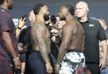 Gable Steveson and Elisha Ellison, UFC 329