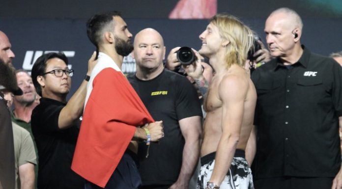 Benoit St-Denis and Paddy Pimblett, UFC 329
