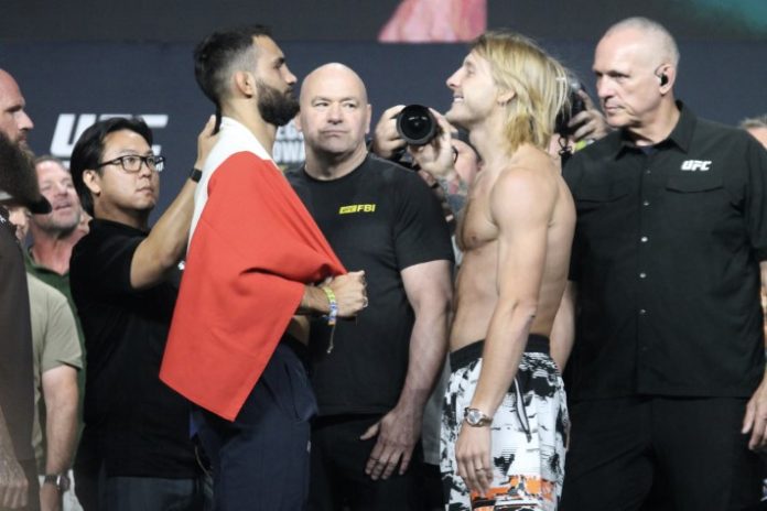 Benoit St-Denis and Paddy Pimblett, UFC 329
