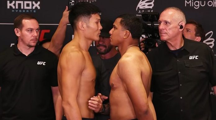 Liu Ce and Levi Rodrigues Jr, UFC Shanghai