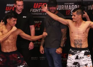 UFC Shanghai: Bilal Hasan Arrives in Style, KOs Nilson Rojas Bilal Hasan and Nilson Rojas, UFC Shanghai