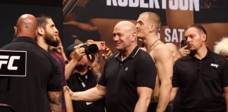 Islam Makhachev and Ian Machado Garry, UFC 330
