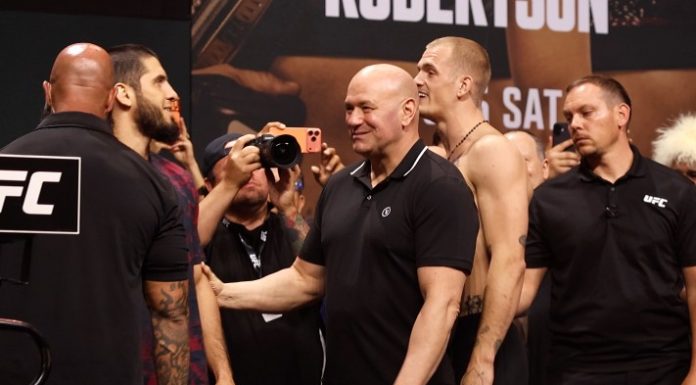 Islam Makhachev and Ian Machado Garry, UFC 330