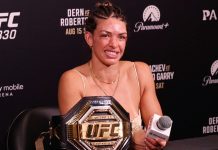 UFC 330: Mackenzie Dern Doesn’t Feel Zhang Fight Is Necessary to Be True Champ Mackenzie Dern, UFC 330 post-fight Credit: Eddie Law/Cageside Press